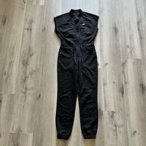 Black Figs Rafaela Cargo Scrub Jumpsuit